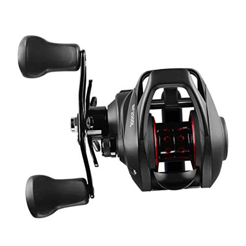 Toddmomy 1 Stück Long Range Drop Fishing Caster Rollen Köder Köder Caster Lure Kit Angelrute Fall Halter Brandung Angelrolle Kein Magnetisches Fischereifahrzeug Angelrad Metall Schwarz von Toddmomy