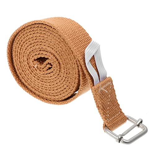 Toddmomy 1stk Yoga-spanngurt Yoga-stütze Gummiband Heben Widerstandsbänder Übungsbänder Widerstand Block Yoga-dehngurt Elastisch Griffe Widerstandsband Brown Hochwertiger Baumwollstoff von Toddmomy