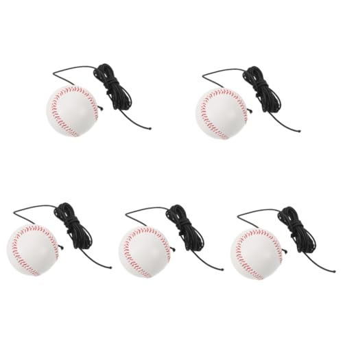 Toddmomy 5 Sätze Baseball-Trainer Baseball-schwungtrainer Baseball-armtrainer Baseball-trainingsgeräte Für Jugendliche Pitching-Trainer Baseball-wurftrainer Schlagübungsausrüstung Weiß PVC von Toddmomy