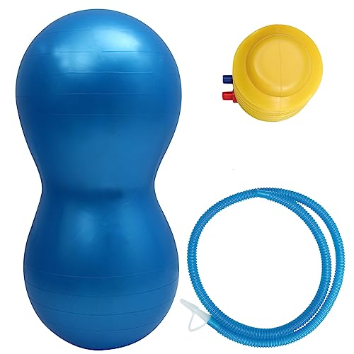 Toddmomy PVC Yoga Peanut Ball 45x90cm Yoga Ball Mit Aufblaspumpe Überziehbar Fitnessball Für Pilates Und Gymnastik Ergonomisch Für Übungen Und Massage Toddmomy PVC Yoga Peanut Ball 45x90cm Yoga Ball Mit Aufblaspumpe Überziehbar Fitnessball Für Pilates Und Gymnastik Ergonomisch Für Übungen Und Massage von Toddmomy