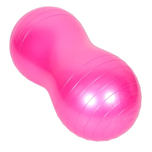 Toddmomy Yoga-Fitnessball Massageball Gymnastikball Fitnessball mit Massagefunktion rutschfeste Yogakugel Fitnessball für Bauchmuskeltraining gewichteter Yogaball Geburtsball PVC Rosy von Toddmomy