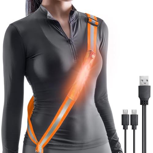 Todoxi Lauflicht Joggen mit Reflektoren Gürtel, LED Lauflampe USB Aufladbar Verstellbar Nacht Sicherheitslicht Laufgürtel für Joggen Laufen Running Fahrradfahren Hundewandern Outdoor Sports Todoxi Lauflicht Joggen mit Reflektoren Gürtel, LED Lauflampe USB Aufladbar Verstellbar Nacht Sicherheitslicht Laufgürtel für Joggen Laufen Running Fahrradfahren Hundewandern Outdoor Sports von Todoxi
