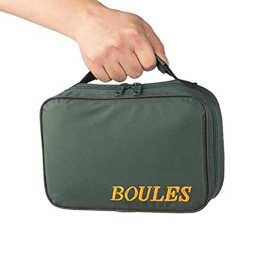 Tofern 2 stücke Boule Tasche, Petanque-Tasche für 3/6/8 Kugeln aus Premium Nylon&Oxford für Outdoor Spaß, Boules Handtasche Ohne Boule von Tofern
