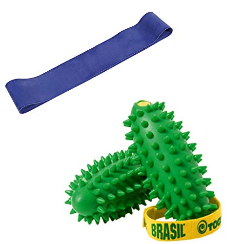Togu Brasil 2er Set Handtrainer, im Set mit Theragym Loop Miniband stark, blau Togu Brasil 2er Set Handtrainer, im Set mit Theragym Loop Miniband stark, blau von Togu