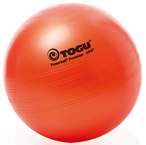 Togu Gymnastikball Powerball Premium ABS (Berstsicher), orange, 65 cm von Togu