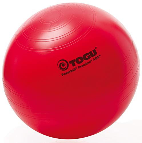 Togu Gymnastikball Powerball Premium ABS (Berstsicher), rot, 75 cm von Togu