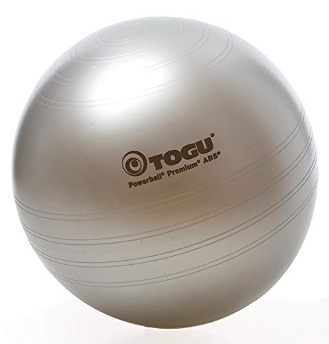 Togu Gymnastikball Powerball Premium ABS (Berstsicher), silber, 55 cm von Togu
