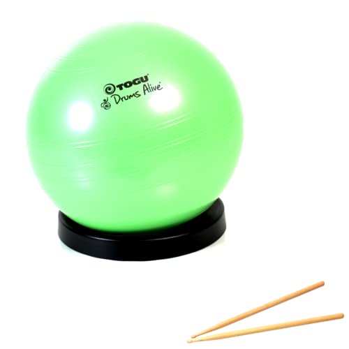 TOGU Original Drums Alive Ball Fitnessball, Gymnastikball im Set mit Drums Alive Stick und Ballschale 65 cm TOGU Original Drums Alive Ball Fitnessball, Gymnastikball im Set mit Drums Alive Stick und Ballschale 65 cm von Togu