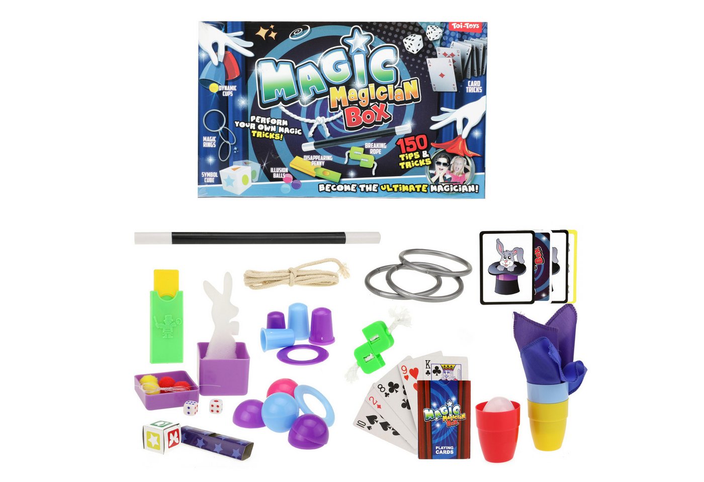 Toi-Toys Zauberkasten mit 150 Zaubertricks von Toi-Toys