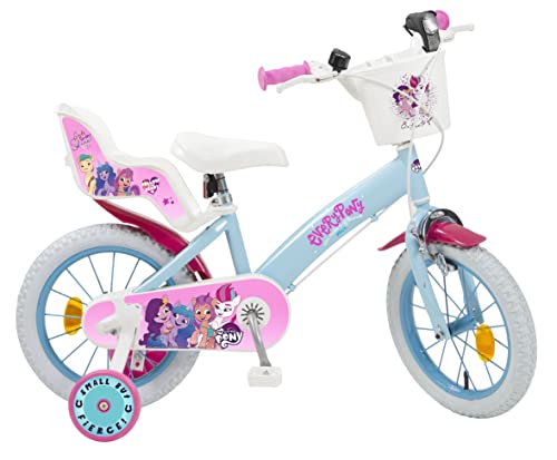 TOIMSA Kinderfahrrad My Little Pony 14 Zoll mit Stützrädern Korb Puppensitz 4-6 Jahre TOIMSA Kinderfahrrad My Little Pony 14 Zoll mit Stützrädern Korb Puppensitz 4-6 Jahre von Toimsa