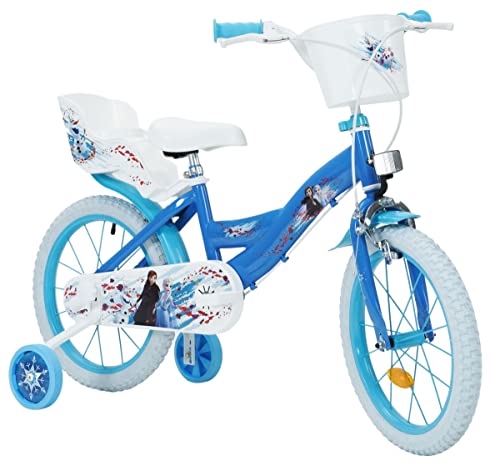 Toimsa 16" 16 Zoll Disney Frozen Mädchen Fahrrad Mädchenfahrrad Kinderfahrrad Eiskönigin Bike Rad 21871W von Toimsa