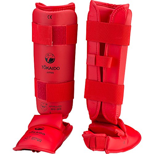 Tokaido Schienbein mit Fuß WKF Karate, rot, M Tokaido Schienbein mit Fuß WKF Karate, rot, M von Tokaido