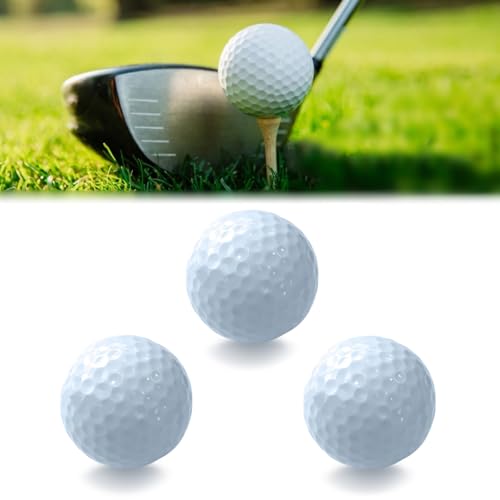 Tokaneit Hochleistungs-Golfbälle, Kunststoff Golf Trainingsbälle, Übungs Golfbälle, Auffällige Golfbälle, 42mm Golfbälle für Indoor Putting Grün Hinterhof Outdoor Praxis Ausrüstung (3 Stück) Tokaneit Hochleistungs-Golfbälle, Kunststoff Golf Trainingsbälle, Übungs Golfbälle, Auffällige Golfbälle, 42mm Golfbälle für Indoor Putting Grün Hinterhof Outdoor Praxis Ausrüstung (3 Stück) von Tokaneit