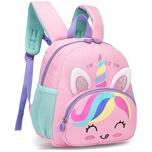 Tokeya Kinderrucksack Mädchen, Kleiner Einhorn Rucksack Kinder mit Brustgurt, Leicht Wasserdicht Vorschule Kleinkind Schulrucksack Kindergarten Schultasche für 1-5 Jahre, Rosa Tokeya Kinderrucksack Mädchen, Kleiner Einhorn Rucksack Kinder mit Brustgurt, Leicht Wasserdicht Vorschule Kleinkind Schulrucksack Kindergarten Schultasche für 1-5 Jahre, Rosa von Tokeya