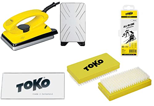 Toko 4-teiliges Skiwax-Set mit Wax-Bügeleisen - für Alpin + Nordic + Board Toko 4-teiliges Skiwax-Set mit Wax-Bügeleisen - für Alpin + Nordic + Board von Toko