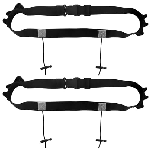 2pcs Triathlon Startnummernband Laufgürtel mit Nummernhalter, 6 Ring Running Belt, Bauchtasche Gürteltasche für Triathlon, Marathon, Laufen 2pcs Triathlon Startnummernband Laufgürtel mit Nummernhalter, 6 Ring Running Belt, Bauchtasche Gürteltasche für Triathlon, Marathon, Laufen von Tolenre