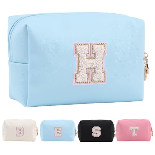 Personalisierte Make-up Tasche für Frauen,A-Z Initialen wasserfeste Reise Kosmetiktasche aus Leder,Geburtstagsgeschenk für Frauen und Mädchen,Kosmetiktasche für Braut und Brautjungfer Personalisierte Make-up Tasche für Frauen,A-Z Initialen wasserfeste Reise Kosmetiktasche aus Leder,Geburtstagsgeschenk für Frauen und Mädchen,Kosmetiktasche für Braut und Brautjungfer von Tolmaiertu