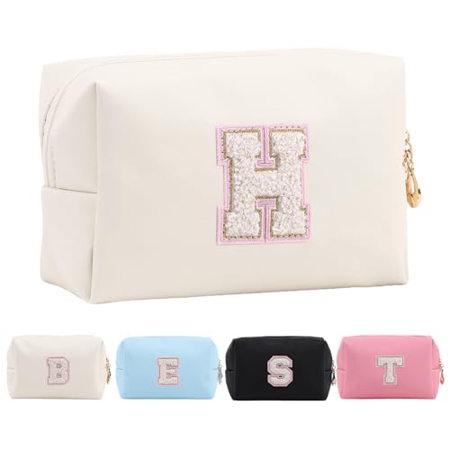 Personalisierte Make-up Tasche für Frauen,A-Z Initialen wasserfeste Reise Kosmetiktasche aus Leder,Geburtstagsgeschenk für Frauen und Mädchen,Kosmetiktasche für Braut und Brautjungfer Personalisierte Make-up Tasche für Frauen,A-Z Initialen wasserfeste Reise Kosmetiktasche aus Leder,Geburtstagsgeschenk für Frauen und Mädchen,Kosmetiktasche für Braut und Brautjungfer von Tolmaiertu