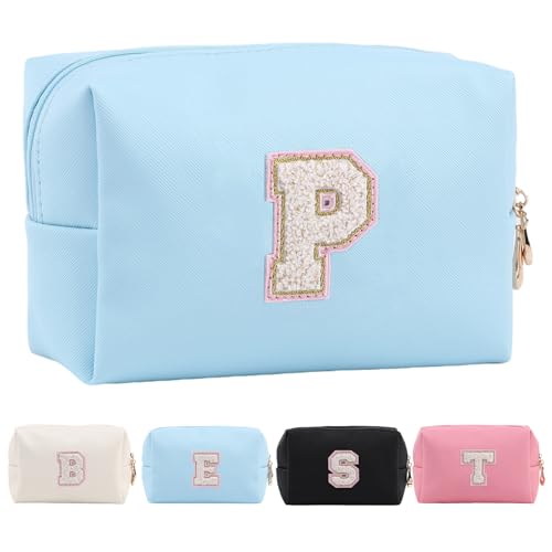Personalisierte Make-up Tasche für Frauen,A-Z Initialen wasserfeste Reise Kosmetiktasche aus Leder,Geburtstagsgeschenk für Frauen und Mädchen,Kosmetiktasche für Braut und Brautjungfer Personalisierte Make-up Tasche für Frauen,A-Z Initialen wasserfeste Reise Kosmetiktasche aus Leder,Geburtstagsgeschenk für Frauen und Mädchen,Kosmetiktasche für Braut und Brautjungfer von Tolmaiertu