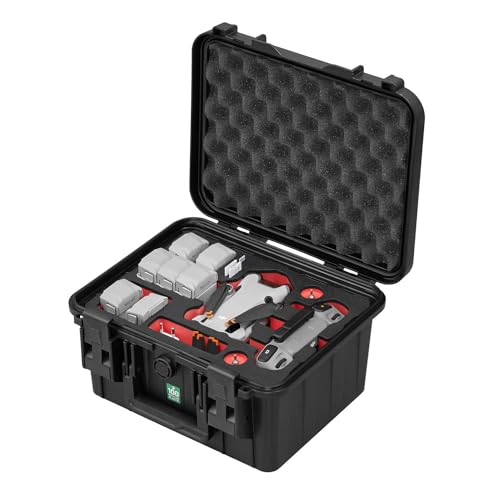 TomCase Drohnenkoffer „Travel Edition” für DJI Mini 4 Pro Fly More Combo, Standard oder DJI RC 2 Controller, wasserdichter ECO Schutzkoffer - Made in Germany von TomCase