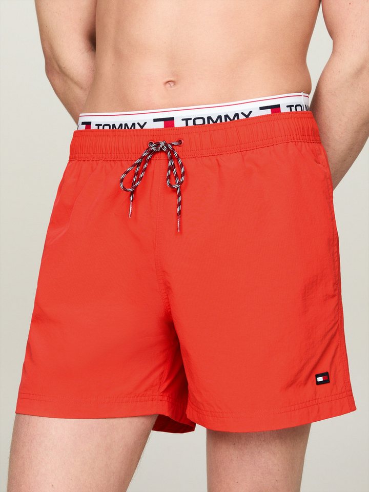 Tommy Hilfiger Swimwear Badeshorts DW MEDIUM DRAWSTRING mit Logoschriftzügen rundum von Tommy Hilfiger Swimwear