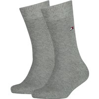 2er Pack TOMMY HILFIGER Basic Socken Kinder 758 - middle grey melange 39-42 von Tommy Hilfiger