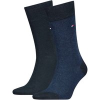 2er Pack TOMMY HILFIGER Birdseye Socken Herren 001 - dark navy 39-42 von Tommy Hilfiger