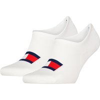 2er Pack TOMMY HILFIGER Flag Füßlinge 001 - white 43-46 von Tommy Hilfiger