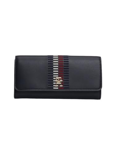 Tommy Hilfiger Chic Large Flap, Geldbörse, Portemonnaie, Dunkelblau von Tommy Hilfiger