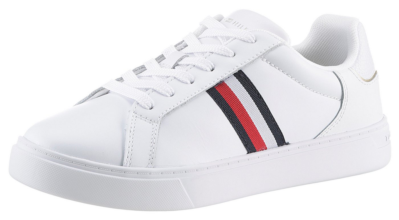 Tommy Hilfiger ESSENTIAL COURT SNEAKER STRIPES Sneaker, Freizeitschuh, Halbschuh, Schnürschuh mit gepolstertem Schaftrand Tommy Hilfiger ESSENTIAL COURT SNEAKER STRIPES Sneaker, Freizeitschuh, Halbschuh, Schnürschuh mit gepolstertem Schaftrand von Tommy Hilfiger