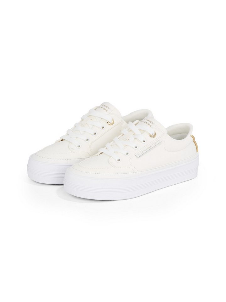 Tommy Hilfiger ESSENTIAL VULC TEXTILE SNEAKER Plateausneaker, Freizeitschuh, Halbschuh, Schnürschuh mit goldfarbenen Details Tommy Hilfiger ESSENTIAL VULC TEXTILE SNEAKER Plateausneaker, Freizeitschuh, Halbschuh, Schnürschuh mit goldfarbenen Details von Tommy Hilfiger
