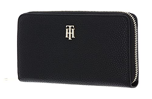 Tommy Hilfiger Damen Tasche Geldbörse Portemonnaies Essence Large Geldbörse Uni Essence Large Portemonnaie geldbörse Damen blau von Tommy Hilfiger