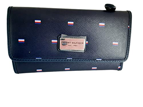 Tommy Hilfiger Geldbörse mit Reißverschluss, Geldbörse, Kartenhalter, Damen, viele Fächer, blau, one size, Amerikanisch Tommy Hilfiger Geldbörse mit Reißverschluss, Geldbörse, Kartenhalter, Damen, viele Fächer, blau, one size, Amerikanisch von Tommy Hilfiger