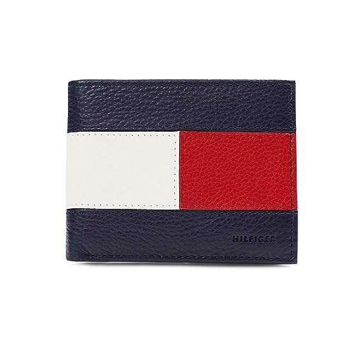 Tommy Hilfiger Klassische Herren-Geldbörse mit Logo, mit Mehreren Kartenfächern und Ausweisfenster, Blau/Weiß/Rot, Einheitsgröße Tommy Hilfiger Klassische Herren-Geldbörse mit Logo, mit Mehreren Kartenfächern und Ausweisfenster, Blau/Weiß/Rot, Einheitsgröße von Tommy Hilfiger
