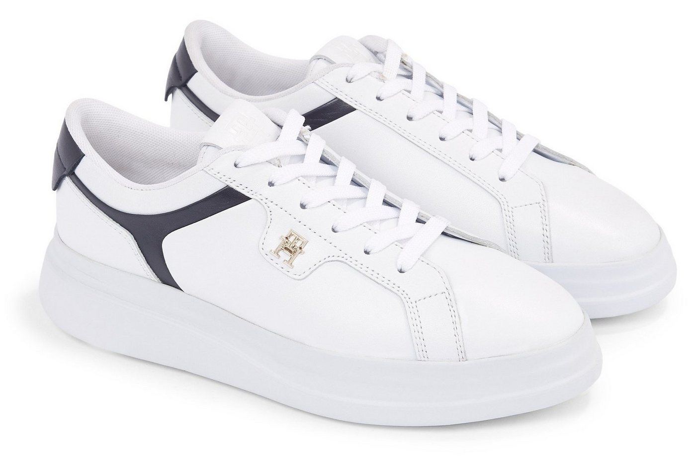 Tommy Hilfiger POINTY COURT SNEAKER Plateausneaker in schmal zulaufender Form, Freizeitschuh, Halbschuh, Schnürschuh von Tommy Hilfiger