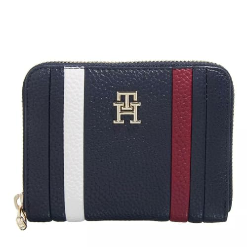 TOMMY HILFIGER TH Emblem Med ZA Corp Wallet Space Blue von TOMMY HILFIGER