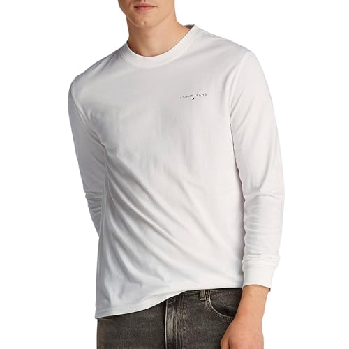 Tommy Hilfiger Slim Linear Chest Logo Longsleeve Shirt Herren - M von Tommy Hilfiger