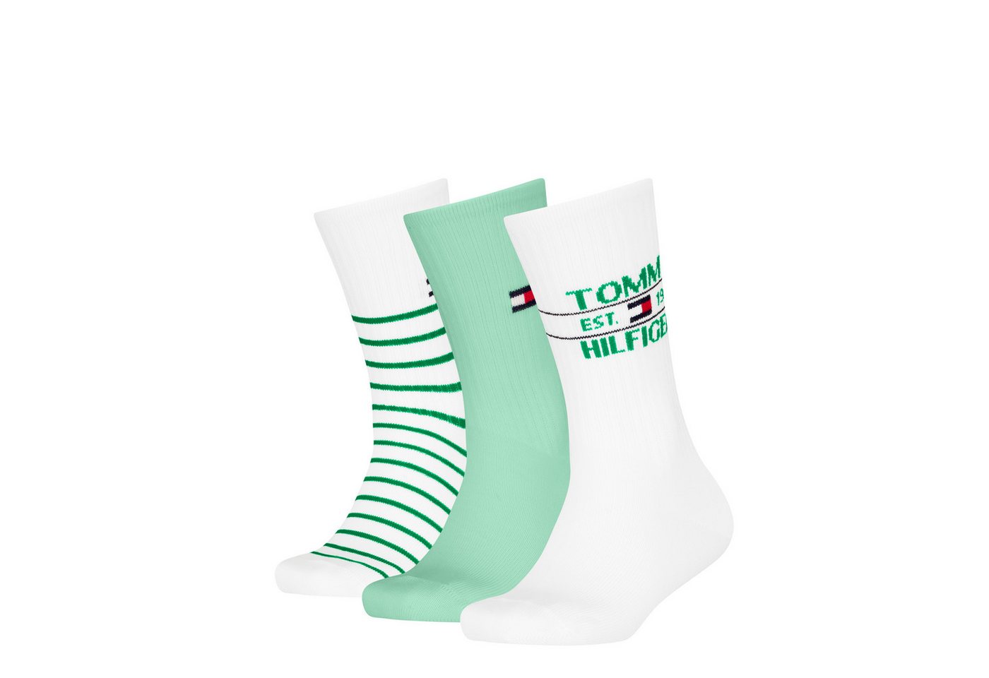 Tommy Hilfiger Socken TH KIDS SOCK 3P SPORT BRETON (3-Paar) mit mehreren Varianten im Pack von Tommy Hilfiger