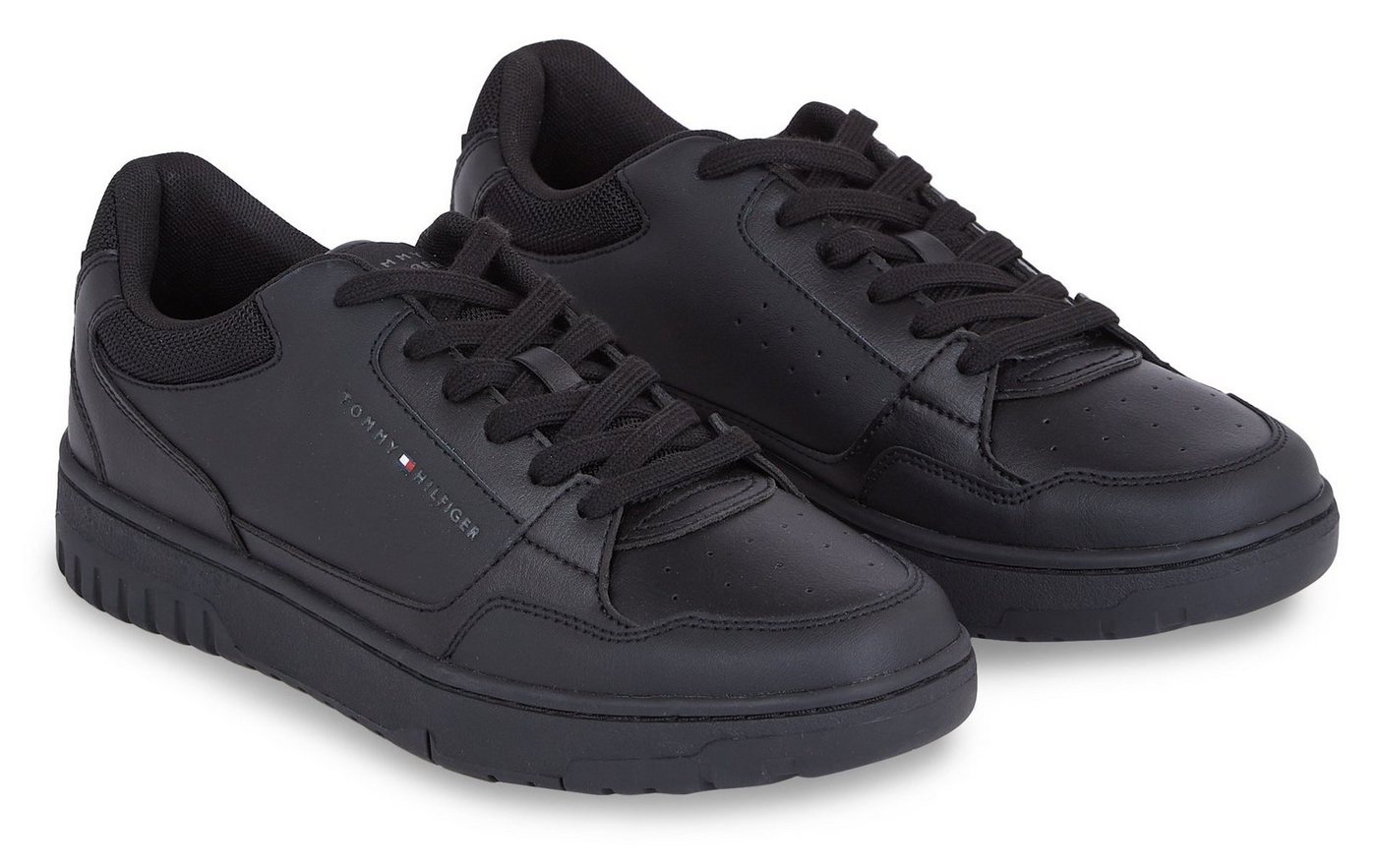 Tommy Hilfiger TH BASKET CORE LEATHER ESS Sneaker mit gepolstertem Schaftrand, Freizeitschuh, Halbschuh, Schnürschuh von Tommy Hilfiger