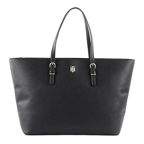 Tommy Hilfiger TH TIMELESS MED TOTE, Schwarz, Zeitgenössisch von Tommy Hilfiger