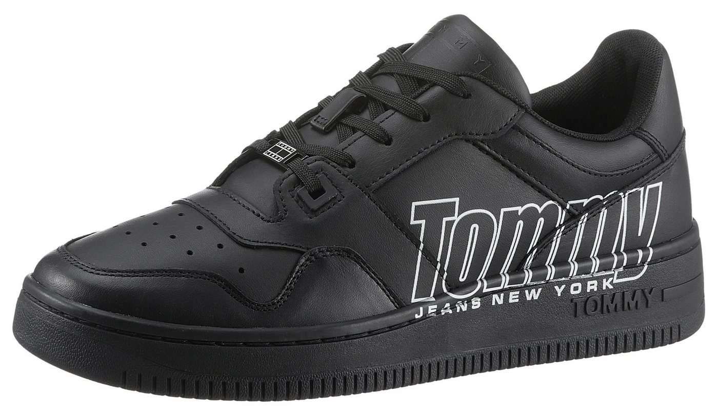 Tommy Jeans TJM BASKET LOGO Sneaker mit gepolstertem Schaftrand, Freizeitschuh, Halbschuh, Schnürschuh von Tommy Jeans