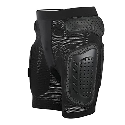 Tomvorks PROPRO Multifunktions-Sport-Radsport-Hüftpolster-Schutzhose für Skifahren, Rollschuhlaufen (Schwarz S 2x3in) von Tomvorks