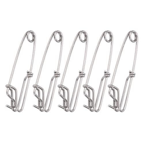 Tomvorks SEA Fishing CONNEKTORS Snaps SWIVELS Werkzeug SCHNELL PIN 5PCS Hanging Buckle (2,6 * 100MM) von Tomvorks