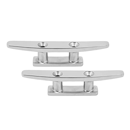 Tomvorks Universal Fit Boat Cleat 4in Offene Basis -Set von 2 Ideal für Wasserfahrzeuge, Boot, Yacht, Kajak, Jetski -kompatibel mit Docks und Decks von Tomvorks