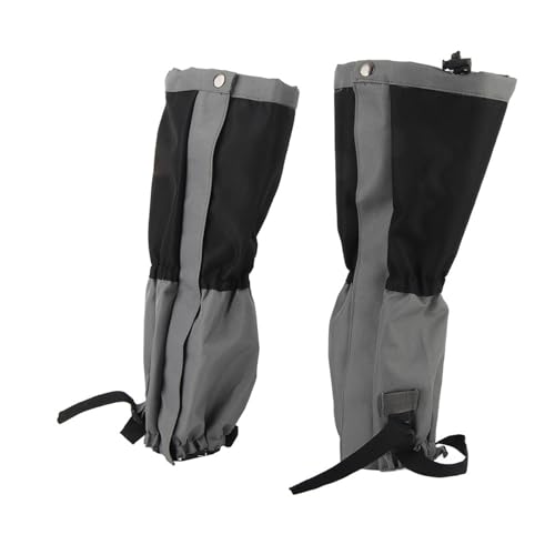 Tomvorks wasserdichte Outdoor-Ski-Schnee-Gamaschen, Wander-Legging-Gamaschen für Erwachsene, Rot (Schwarz) von Tomvorks