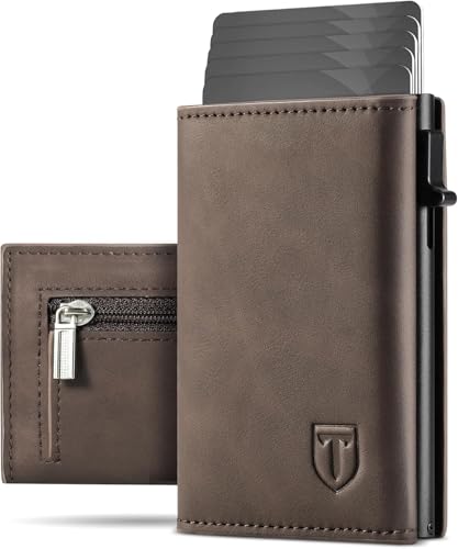 Tomylv Geldbörse Herren, RFID Schutz Portmonee Herren Magnetverschluss, Pop-up Kartenetui mit 8 Kreditkartenetui mit Banknotenfächer, Münzfach, Ausweisfenster Geldbeutel Herren – Braun Tomylv Geldbörse Herren, RFID Schutz Portmonee Herren Magnetverschluss, Pop-up Kartenetui mit 8 Kreditkartenetui mit Banknotenfächer, Münzfach, Ausweisfenster Geldbeutel Herren – Braun von Tomylv