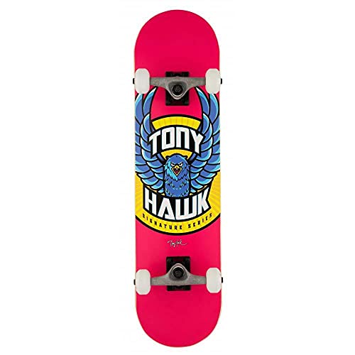 Tony Hawk Skateboards SS 180+ komplettes Skateboard, Adler-Logo, Pink, 19 cm breit Tony Hawk Skateboards SS 180+ komplettes Skateboard, Adler-Logo, Pink, 19 cm breit von Tony Hawk