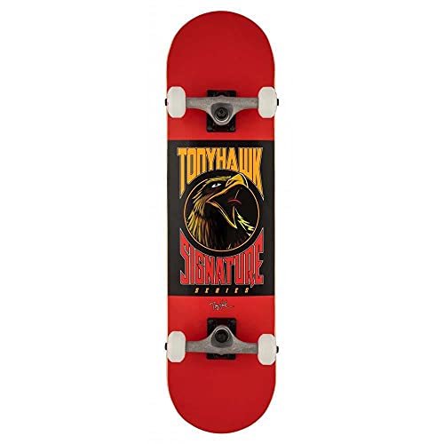 Tony Hawk SS 180+ komplettes Skateboard, Vogel-Logo, Rot, 20,3 cm breit von Tony Hawk