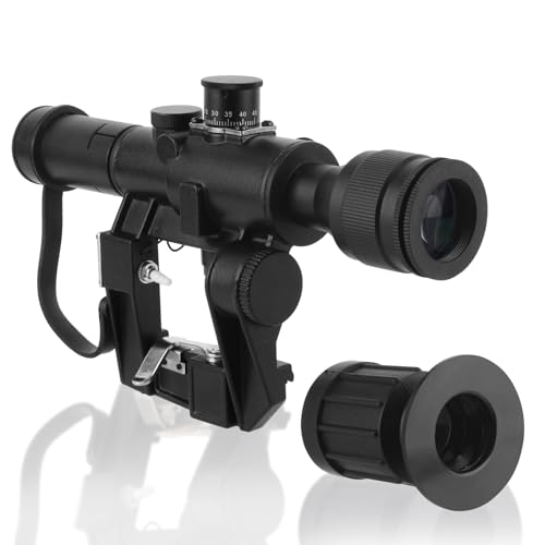 ToopMount 4x26 SVD Zielfernrohr Sucher Voll Multi Grün Objektiv Beschichtet Entfernungsmesser mit verlängertem Okular für Outdoor-Sportarten ToopMount 4x26 SVD Zielfernrohr Sucher Voll Multi Grün Objektiv Beschichtet Entfernungsmesser mit verlängertem Okular für Outdoor-Sportarten von ToopMount