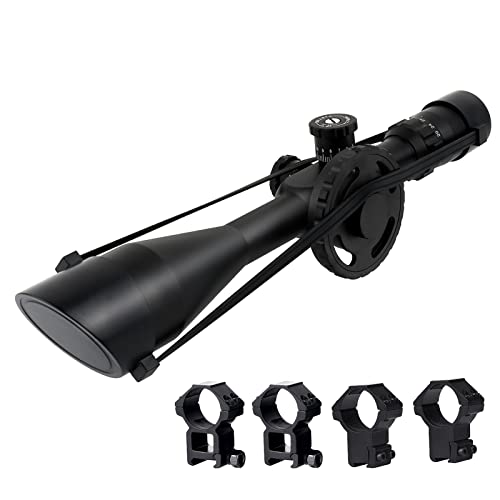 ToopMount Zielfernrohr Scope 8-32x56SF Parallax Seitenrad Sucher Langstrecken Nullstopp Monokular mit 20mm 11mm Picatinny Weaver Dovetail Schwalbenschwanzschienenhalterungen für Outdoor Sportarten von ToopMount